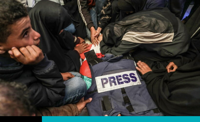 periodistas palestinos
