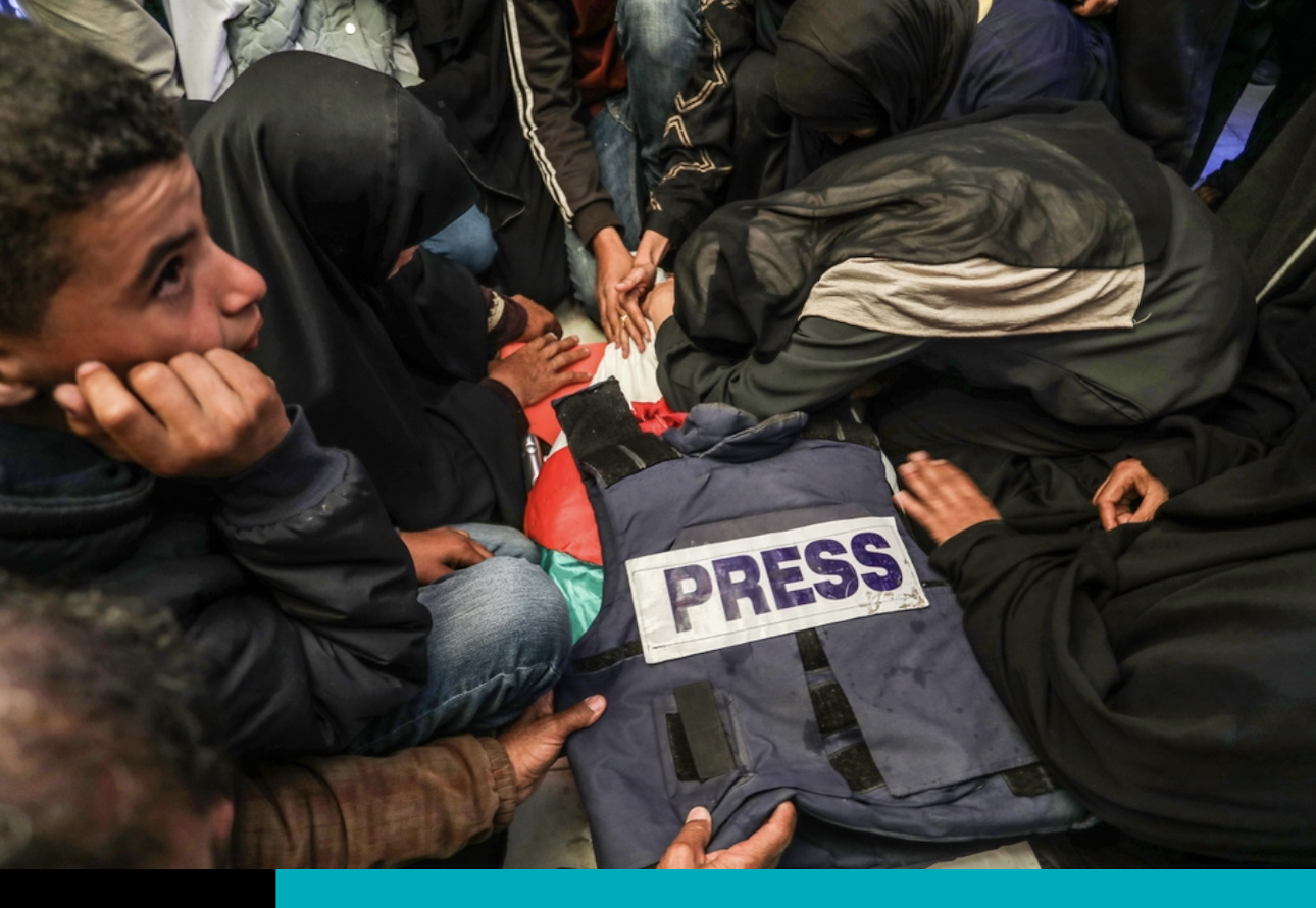 periodistas palestinos