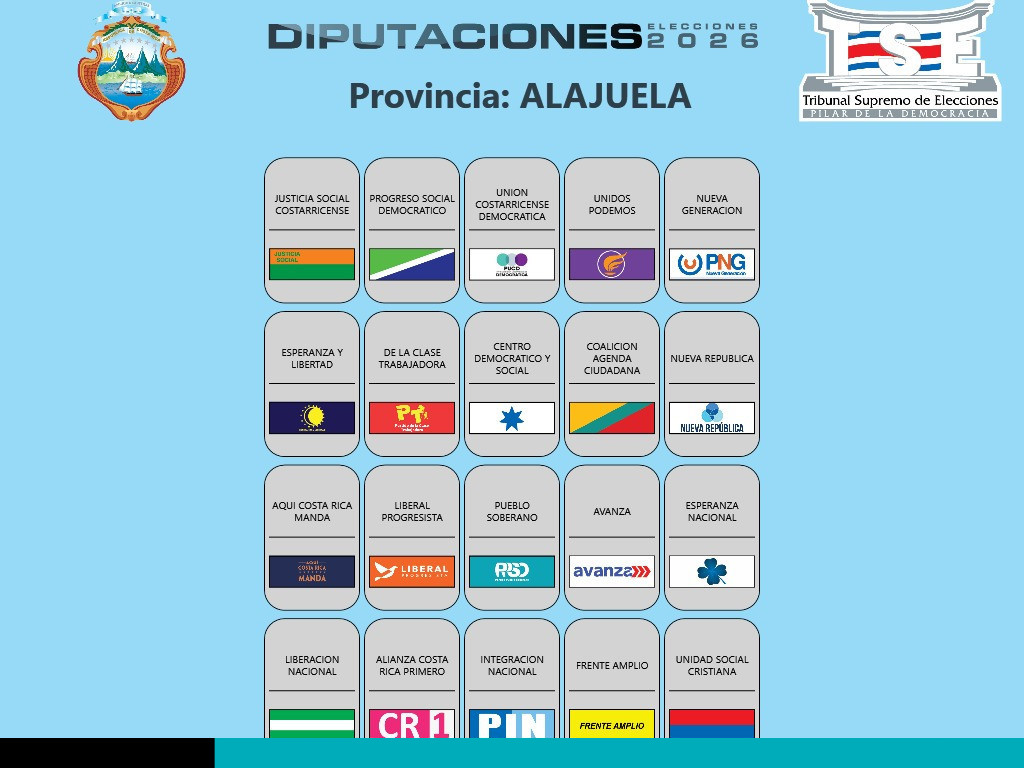 elecciones nacionales 2026 alajuela